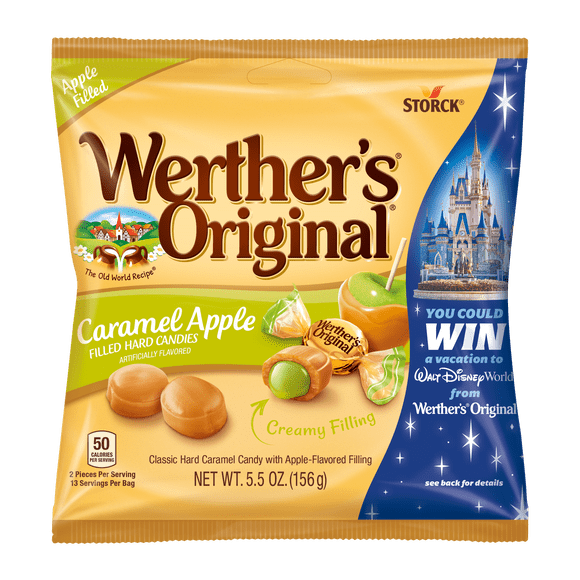 Werther's Original Hard Apple Filled Caramel Candy, 5.5 oz