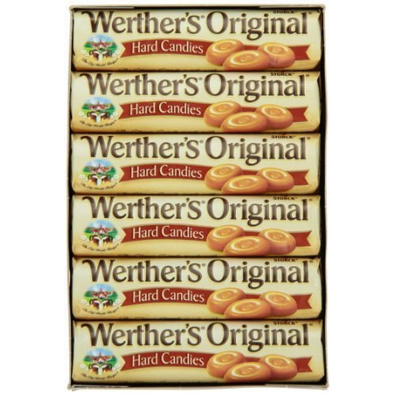 Werther's Original Hard Candies, 1.8-Ounce Rolls Pack of 24 by Werther's
