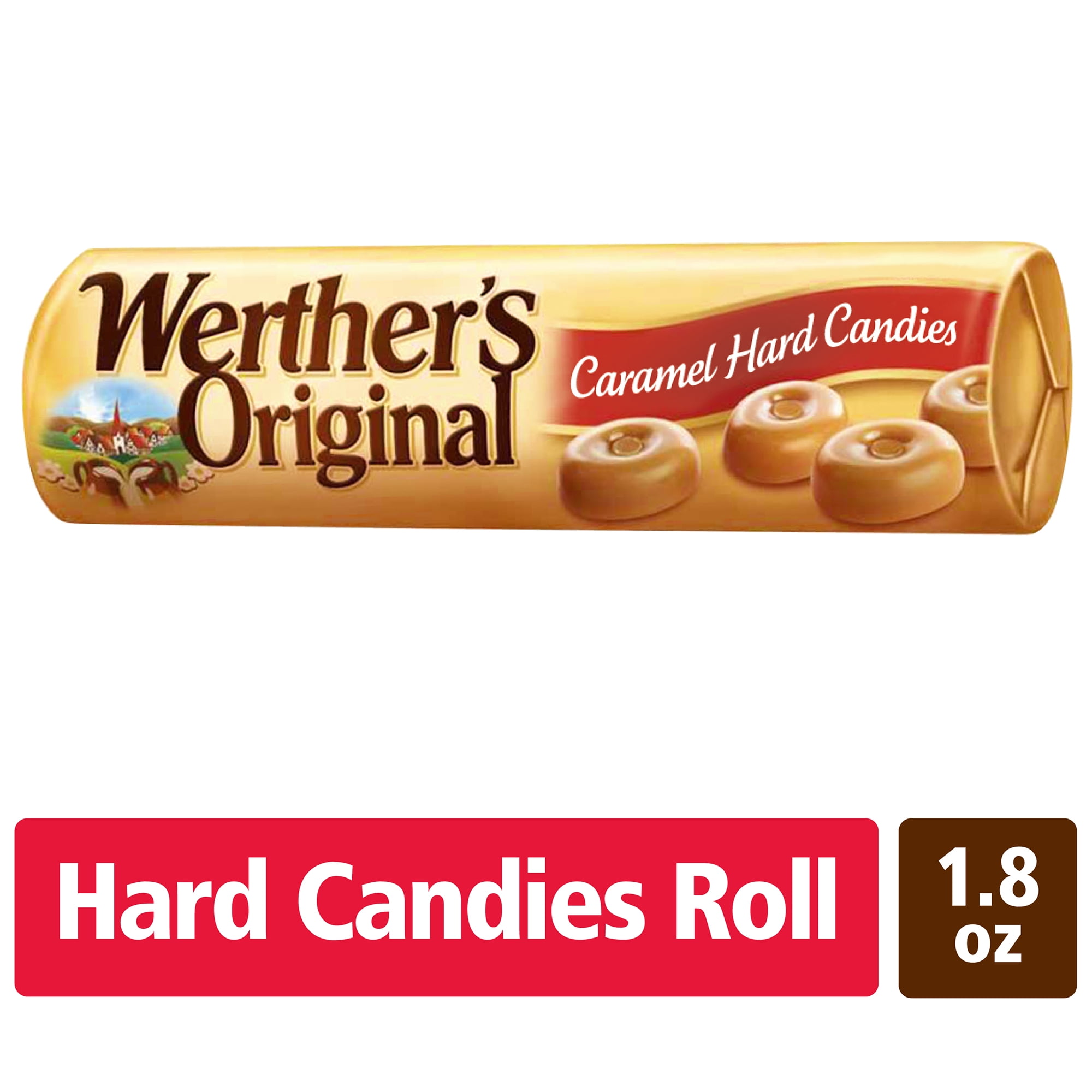 Werther's Original Hard Candy Rolls, 1.8 oz (10 Pieces)