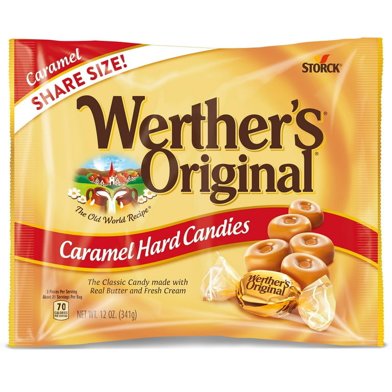 Hard Candies, Caramel, 12 oz Bag Hard Candies, Caramel, 12 oz Bag