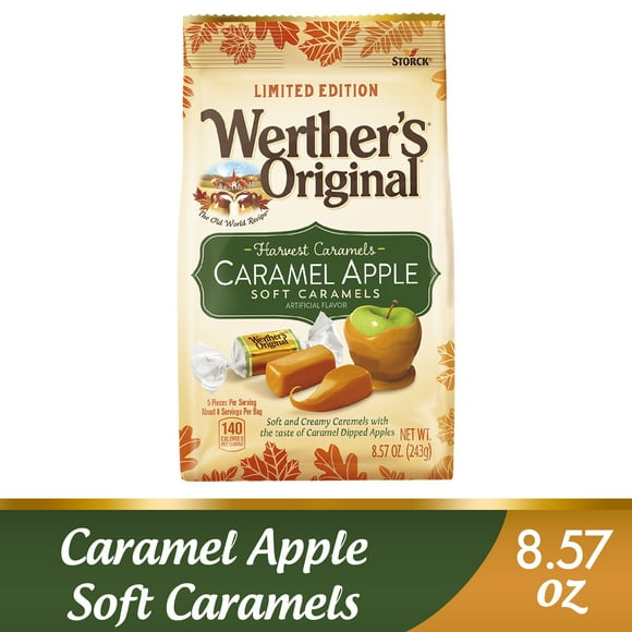 Werther's Original Harvest Caramel Apple Soft Caramel Candy, 8.57 oz.