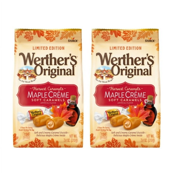 Werther's Original Harvest Maple Crme Soft Caramel Candy, 7.4 oz (2 pack)
