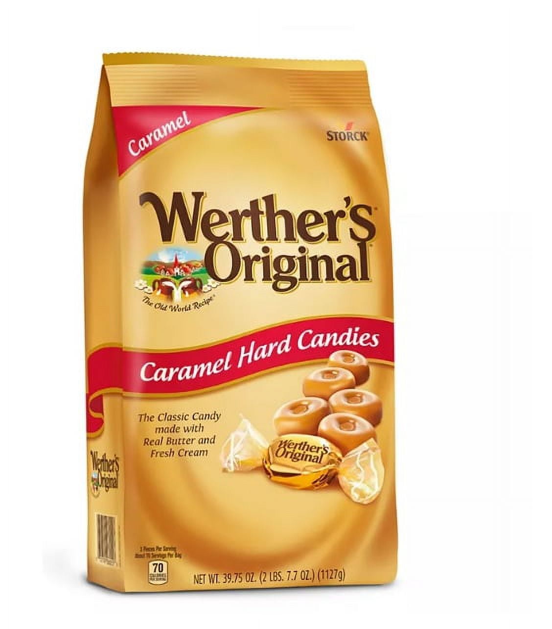 Werther's Original Hard Caramel Candy, Individually Wrapped, Big Bag ...