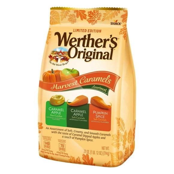 Werther's Original Individually Wrapped Harvest Caramel Assortment, 28 Ounce