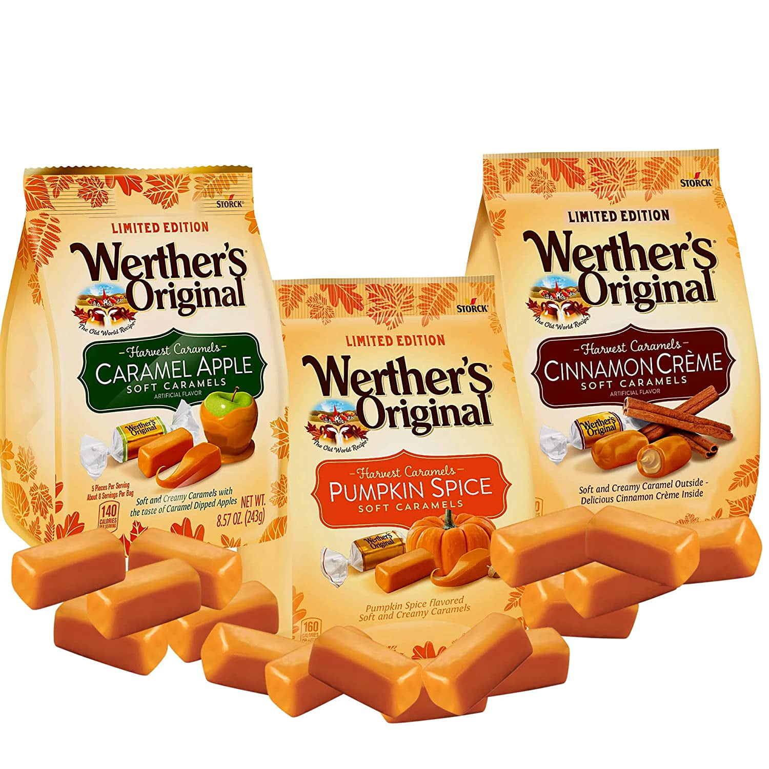 Werther's Original Limited Edition Harvest Soft Caramels Pumpkin