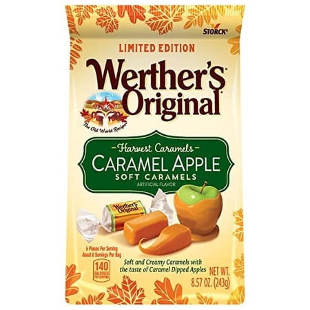 Werther's Original Soft Harvest Apple Caramel Candy, 8.57 Oz Bag