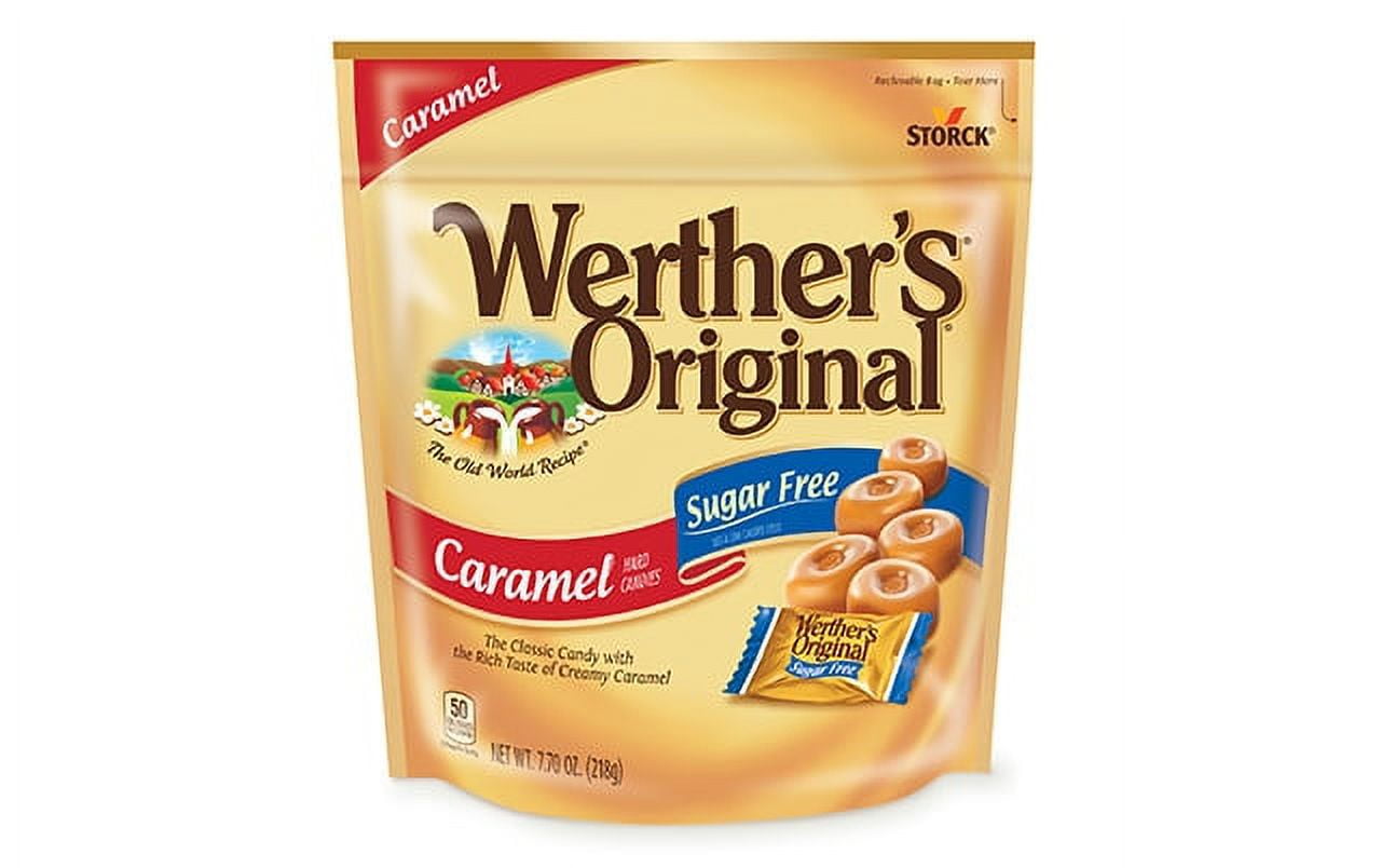 Werther's Original Sugar Free Caramel Hard Candies, 7.7 oz, 2 Pack