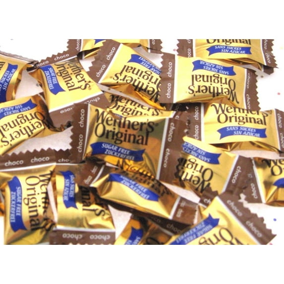 Werther's Sugar Free Caramel Chocolate 16oz Creamy Werthers Hard Candy 1 lb BFR