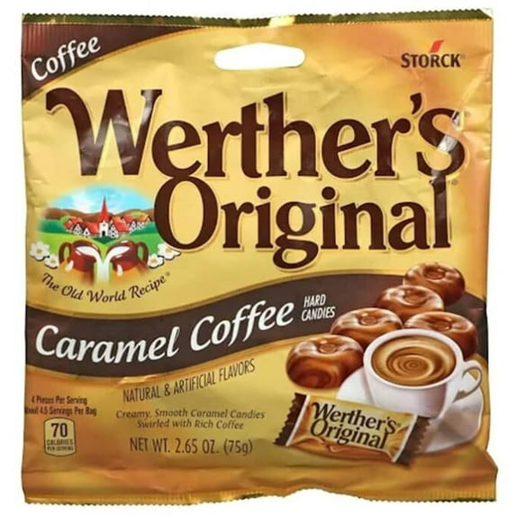 Werther's Sugar-Free Caramel Coffee Hard Candies, 2.75 Oz.