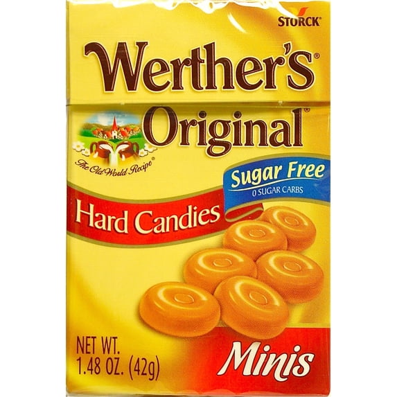 Werther's Sugar Free Minis, Original (Pack of 18)