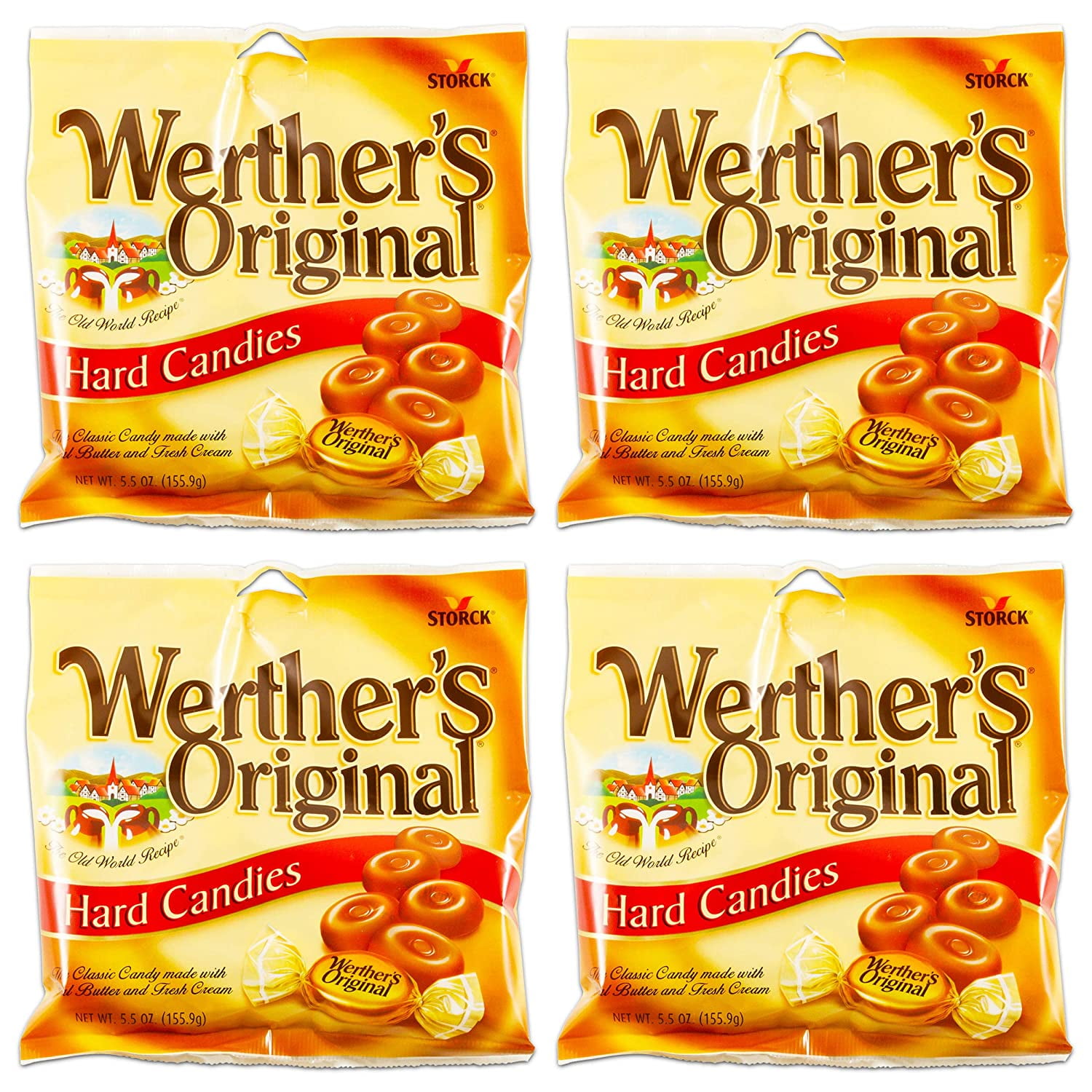 WERTHER'S ORIGINAL Werthers Original Hard Candies 2.65 Oz (Pack of 4)