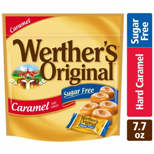 Werthers Original Hard Sugar Free Caramel Candy 7.7 oz - Pack of 2