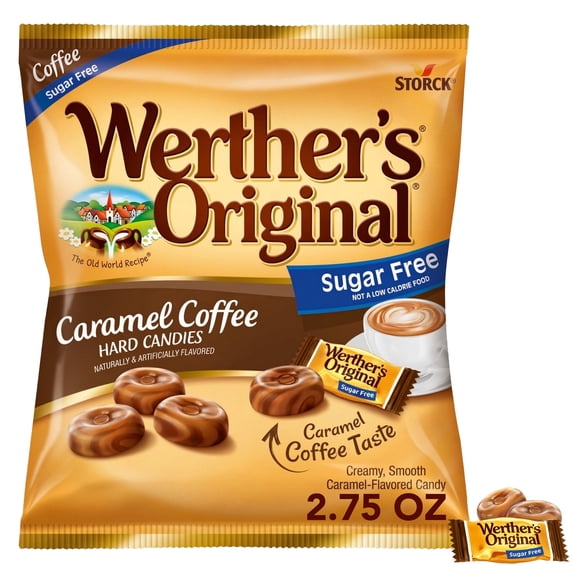 Werthers Original Hard Sugar Free Caramel Coffee Candy, 2.75 oz