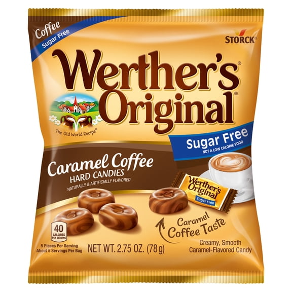 Werthers Original Hard Sugar Free Caramel Coffee Candy, 2.75 oz