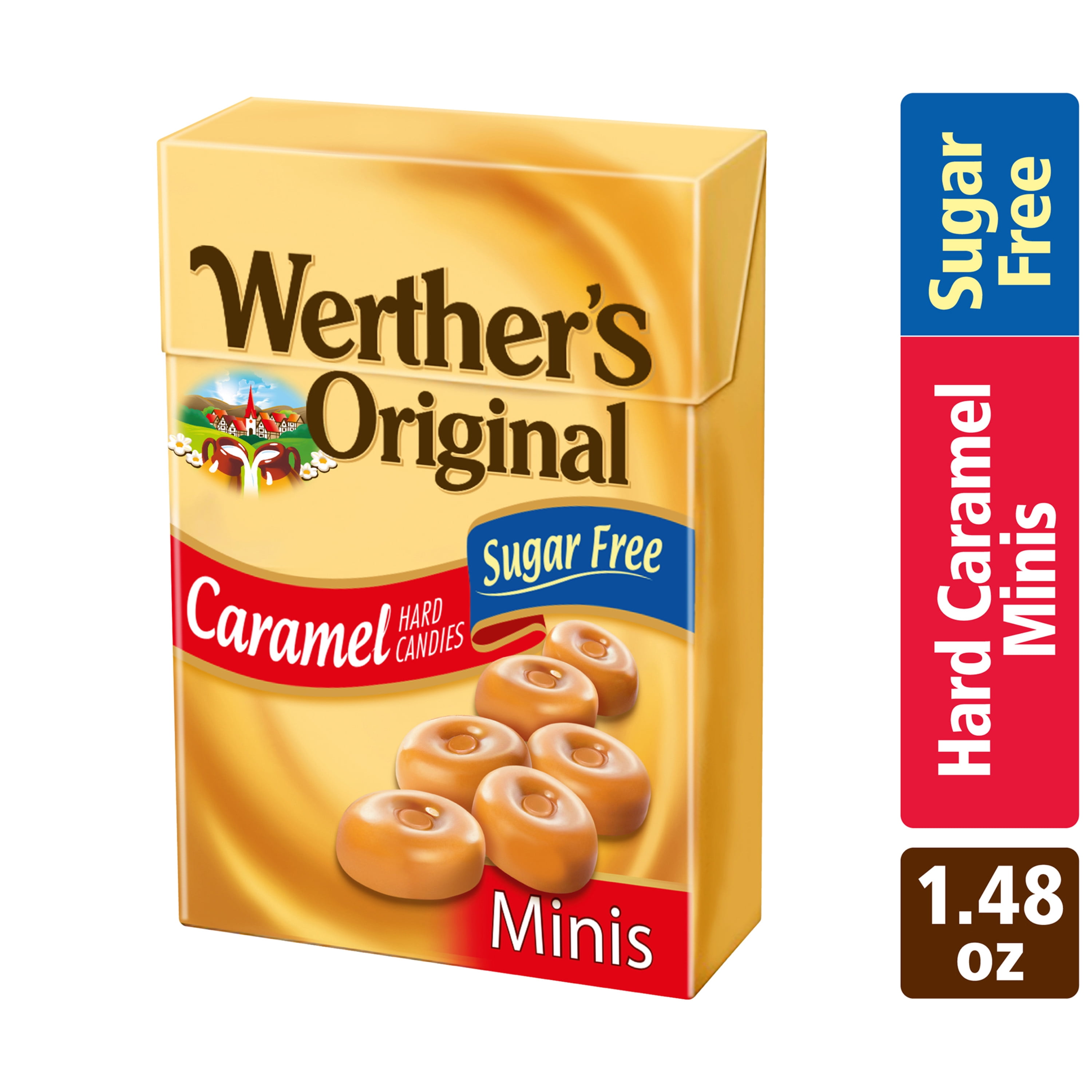 WERTHER'S ORIGINAL Werthers Original Hard Sugar Free Caramel Minis Candy, 1.48 Oz