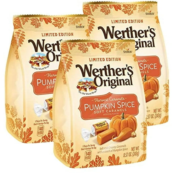 Werthers Original Pumpkin Spice Soft Caramels Pack Of 3