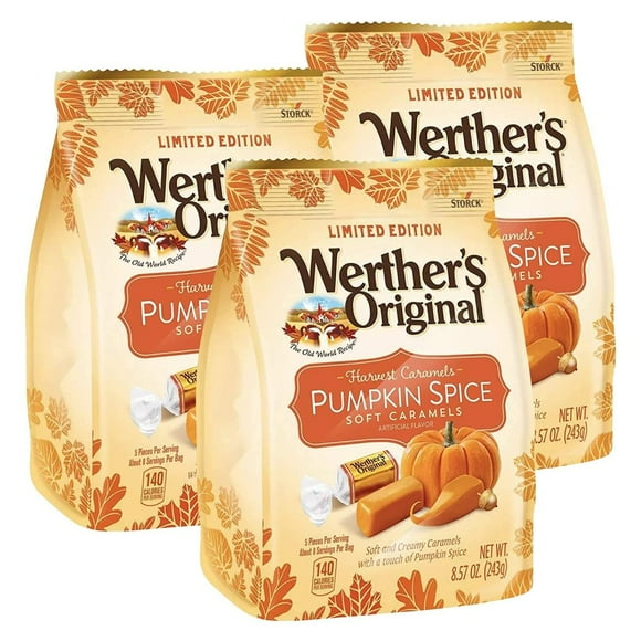 Werthers Original Pumpkin Spice Soft Caramels Pack of 3