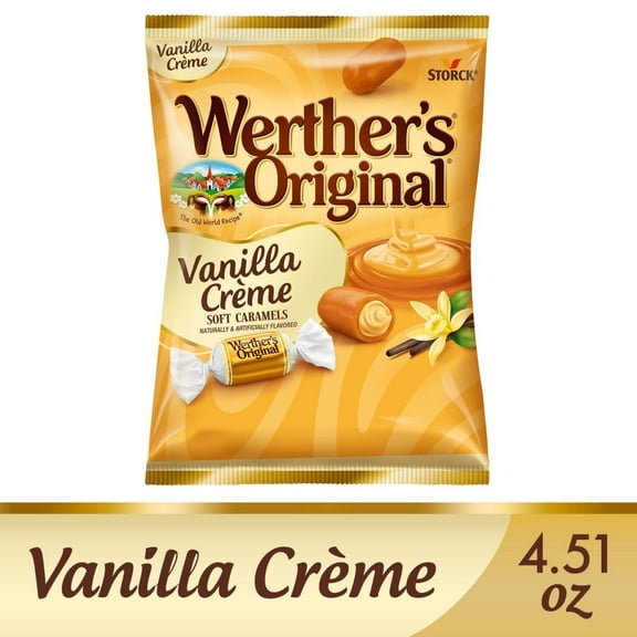 Werthers Original Soft Vanilla Crème Caramel Candy 4.51 oz - Pack of 3