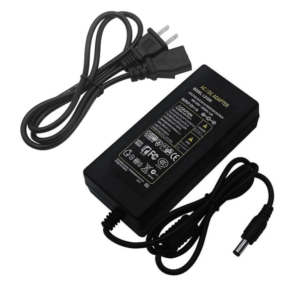 Werulen 12V 5A 60W AC DC Power Adapter Supply, Universal 100-240V Input for 5050 3528 LED Strip Lights, Compatible Power Supply for Security Cameras, Routers, Audio Video Equipment
