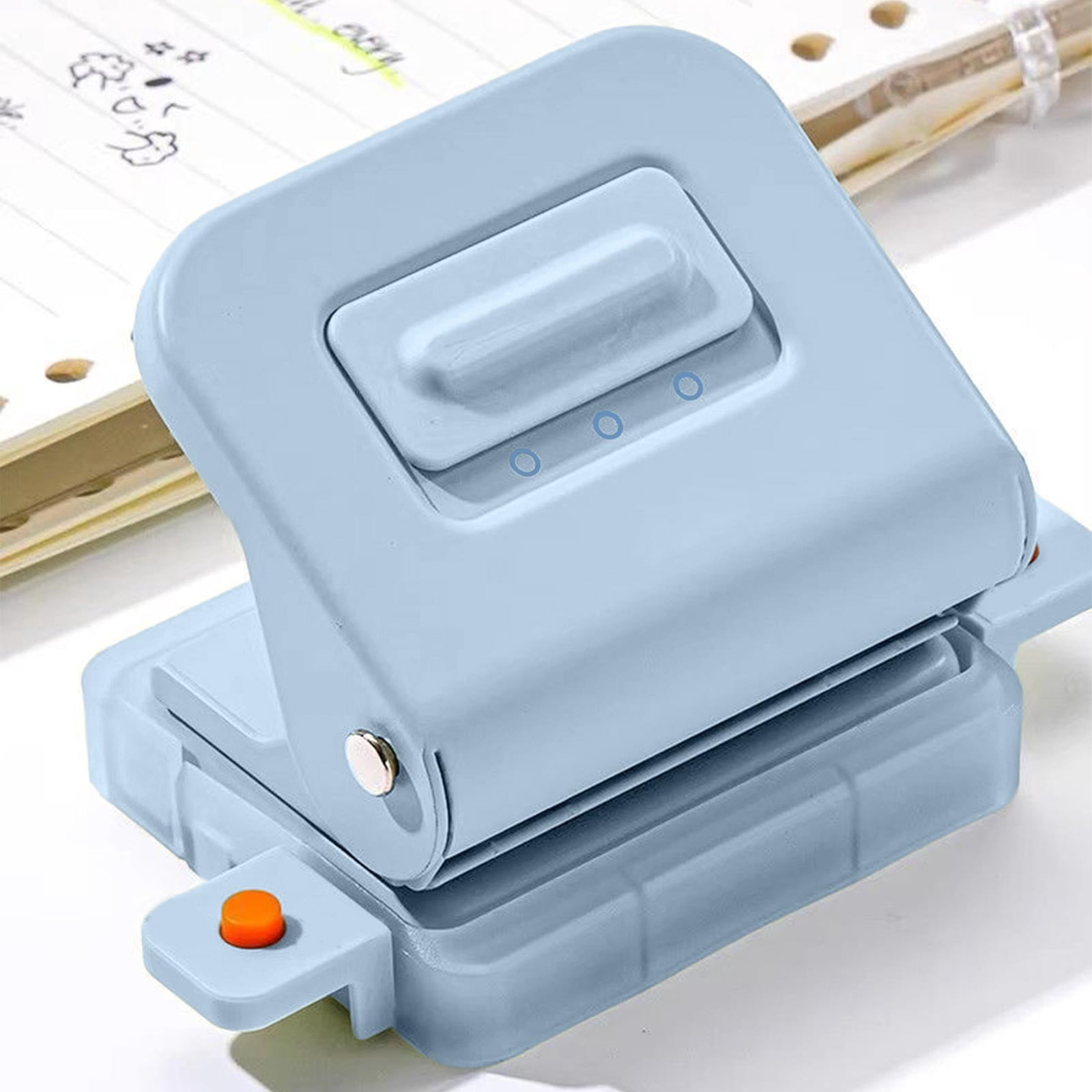 Werulen 3 and 6 Hole Punch Flexible, Paper Punch for A4 Documents Notebooks, Manual Hole Punch, Office Paper Punch, Desktop Puncher