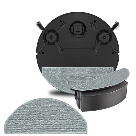 Werulen 3Pcs Robot Vacuum Mop Pads, Washable Reusable Microfiber Replacement Pads, Compatible with Roomba Braava Jet M6, Easy to Clean Floor Mopping Cloths, 5-Pack