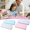 thumbnail image 1 of Werulen 4Pcs Pencil Box Storage Organizer, Multi-Purpose Ruler Study Supplies for Study, Plastic Pencil Case forKidsAdults, Office Desk Organizer for Pens Markers, Classroom Teacher Supplies, 1 of 9
