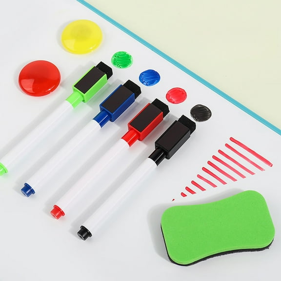 Werulen Under $5 ! Erasable Message Board and Pen Refrigerator Magnetic Whiteboard Self Stick Note Pads for Home Office Soft Easy Use for Organizing Notes and Reminders