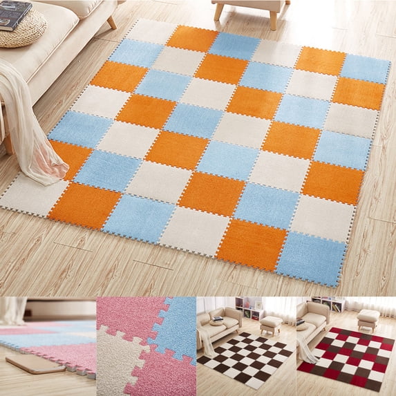 Werulen 5Pcs Puzzle Play Mat 30x30cm, 11.8 Inch Interlocking Foam Tiles, Non-Slip Soundproof Flooring forKidsPlayroom, Nursery Rug, Home Gym Exercise Mats