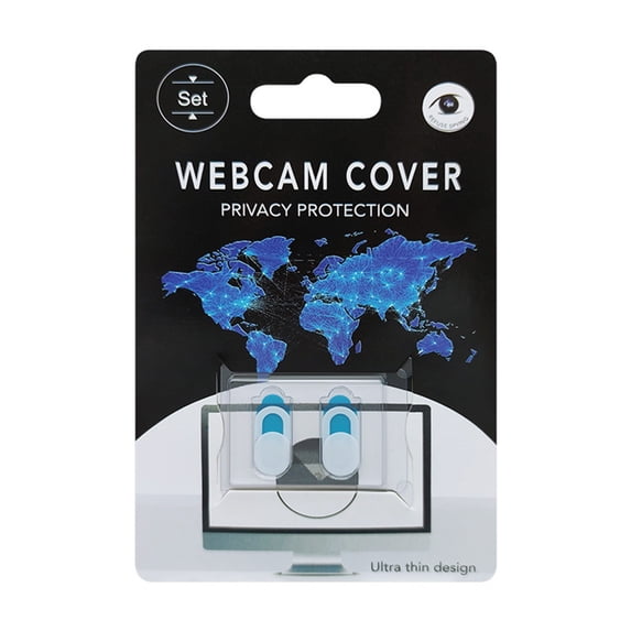 Werulen Camera Privacy Cover, Metal Webcam Blocker for Laptop Computer Phone, Anti-Spy Lens Protector, Adhesive Security Cover for Online Meeting Video Call Privacy Protection
