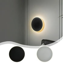 Werulen Under $5 ! LED Wall Light Indoor Outdoor Modern Sconce Round Outdoor Wall Lights Wall Mount Lights LED Light Warm White for Bedroom Bedside Living Room Bathroom Stairway