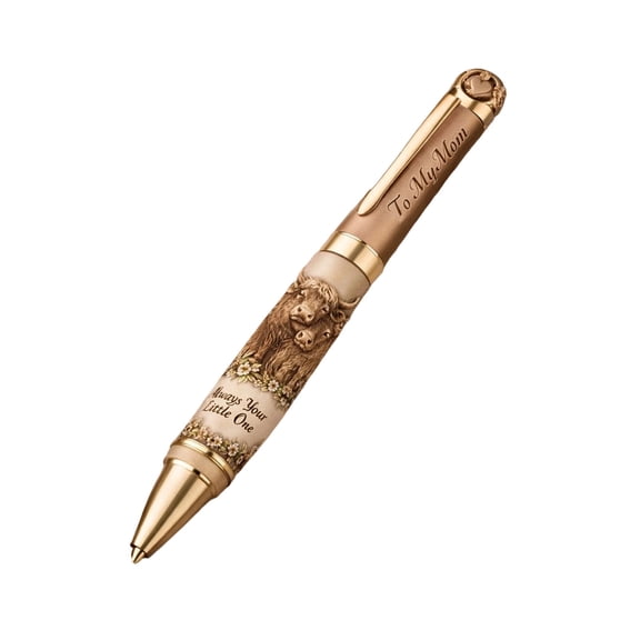 Werulen Cow Patterned Ballpoint Pen with Engraving Style,Personalized Daily Writing Pen,Office Business Signature Pen,Smooth Ink Writing Tool,Portable Pocket Pen