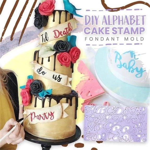 Werulen DIY Alphabet Number Cake , Fondant for Cake Decorating, Letter Number Cookie Cutter, Unique Pastry Tool for Fudge Biscuit Dessert