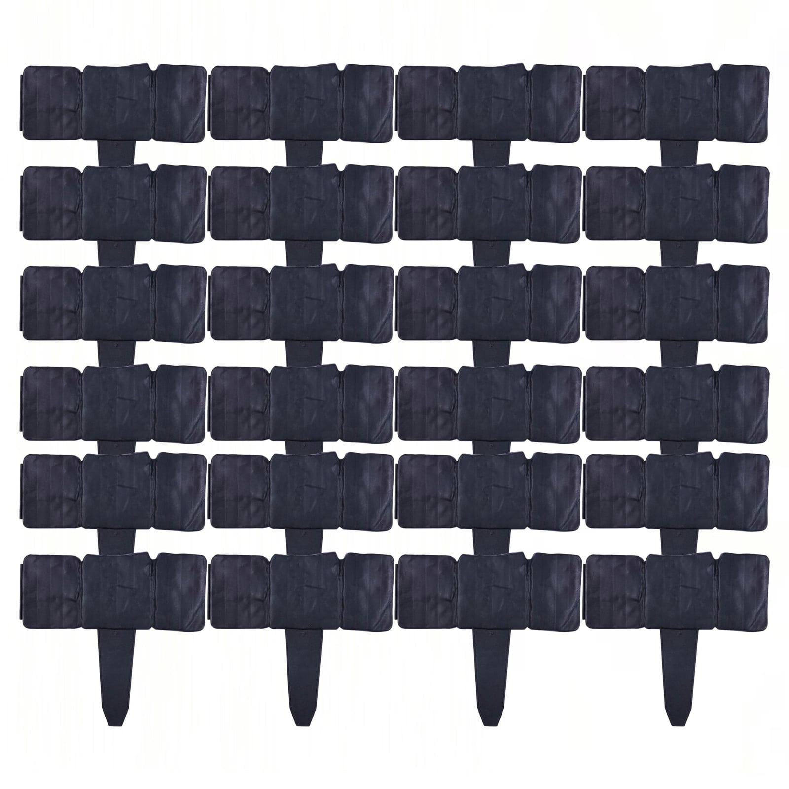 Werulen Garden Fence Small Picket,Decorative Garden Border Style,Outdoor Patio Garden Decor,Yard Courtyard Landscape Layout,24PCS Garden Fence Border Decoration