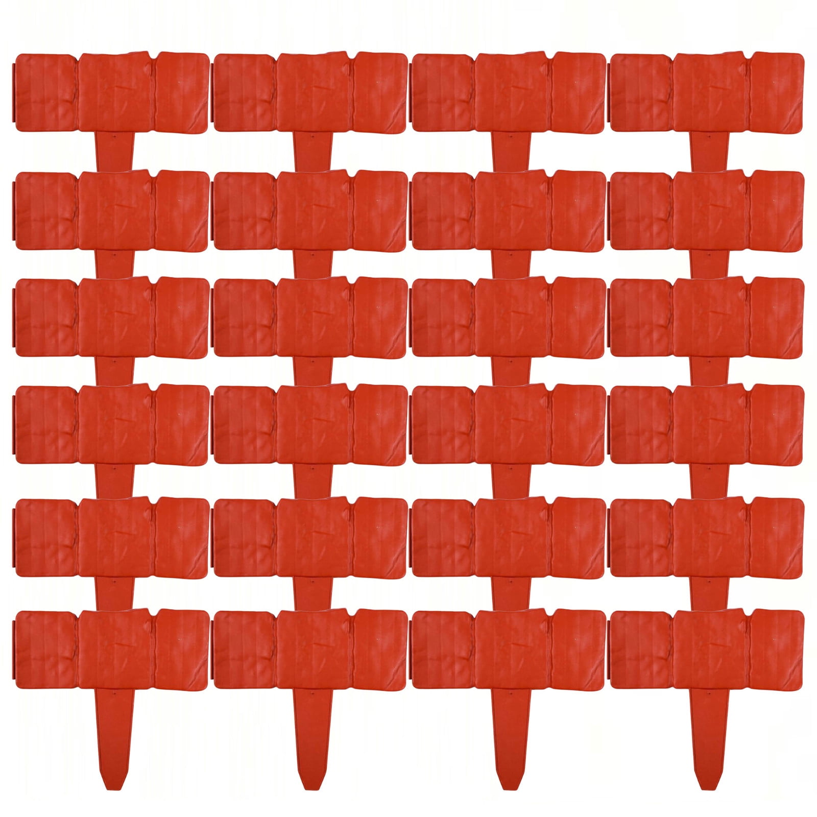 Werulen Garden Fence Small Picket,Decorative Garden Border Style,Outdoor Patio Garden Decor,Yard Courtyard Landscape Layout,24PCS Garden Fence Border Decoration