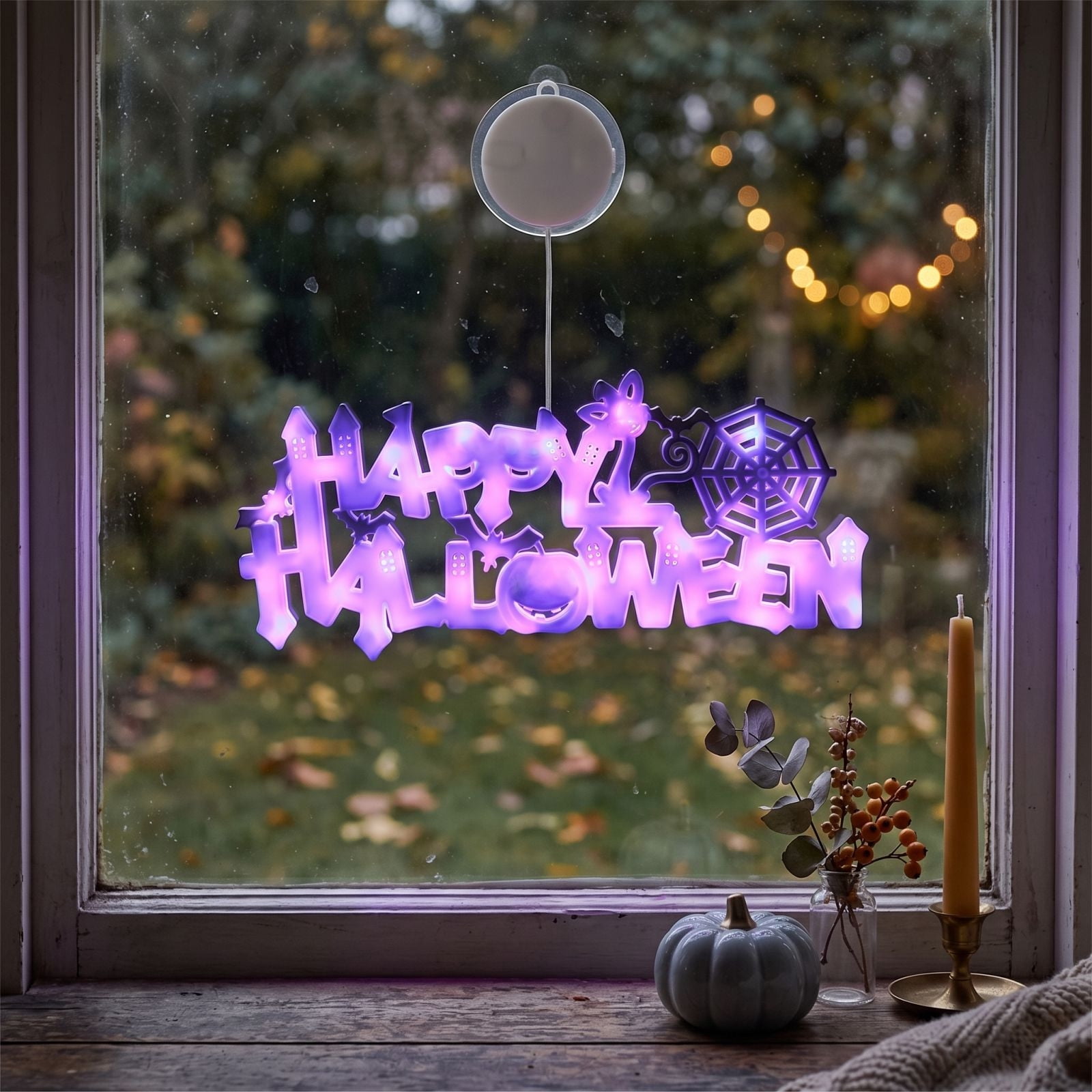 Werulen Halloween Luminous Alphabet LED Light Garland, Battery Powered ...