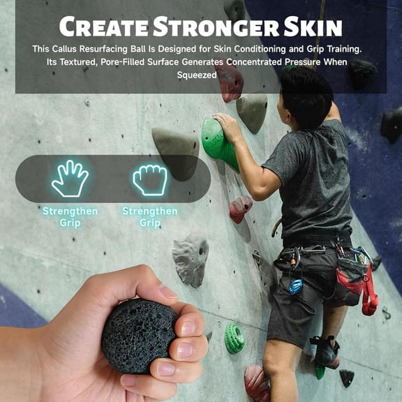 Werulen Hand Callus Training Ball, Sweat Proof Grip Strength Tool, Moon Shape Hand Trainer, Skin Abrasion Resistance Ball, Hand Grip Training Accessory