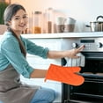 thumbnail image 1 of Werulen Heat Resistant Oven Gloves, Quilted Non-Slip Microwave Mitts for Kitchen Baking, High Temperature Protection for Restaurant Cooking, -Piece Solid Color Insulated Hand Protector, 1 of 6