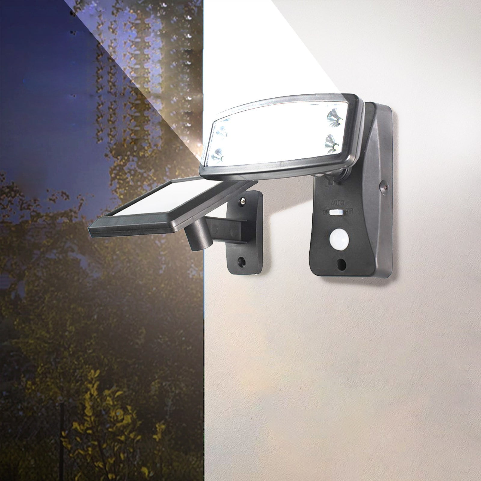 Werulen Home Kitchen Appliances Clearance Solar Outdoor Lights Motion Sensor Solar Lights 3 Modes Fence Courtyard Garden Patio Front Door Wall Security Light