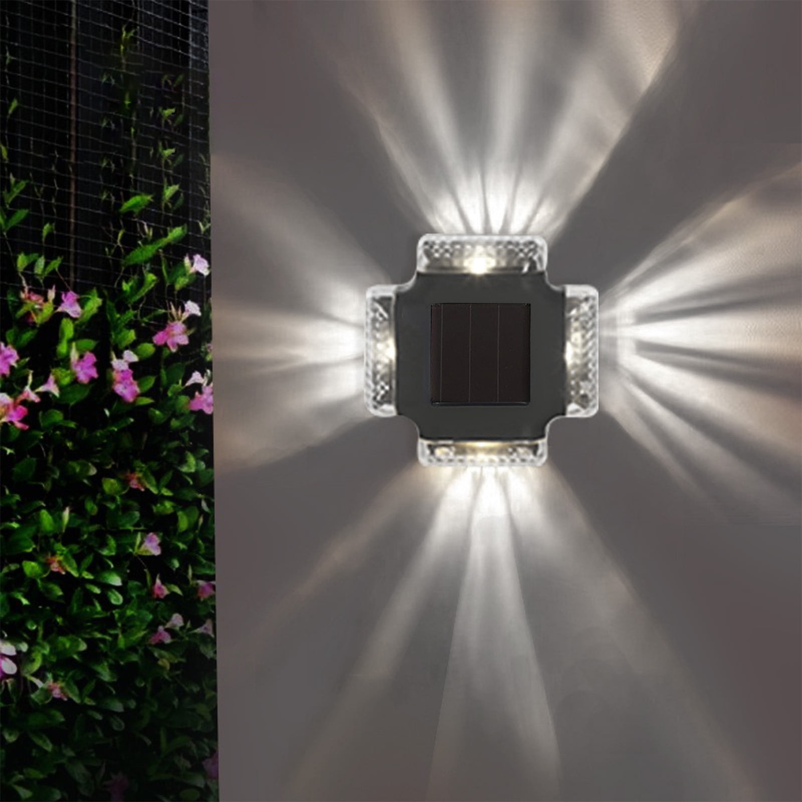 Werulen Luces solares al aire libre debajo de 1 $ luces solar al aire libre sensor de luz luces al aire libre luces solares a prueba de lluvia al aire libre luces solar al aire libre para la terraza