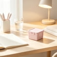 thumbnail image 1 of Werulen Macaron Stackable Desktop Storage Box with Buckled Lid, Mini Plastic Organizer for Office Stationery, Compact Decorations Storage Container, Cute Pastel Desk Organizer, Stackable Craft Supply, 1 of 6
