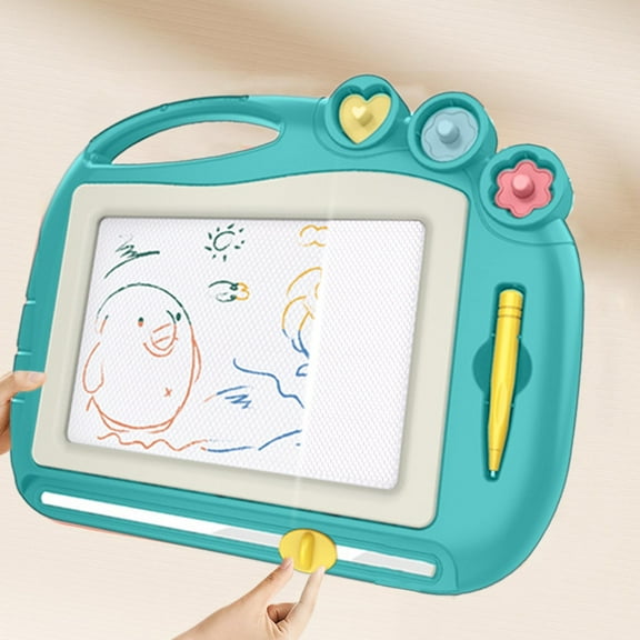 Werulen Magnetic Drawing Board forKids, 27.5cm Detachable LearningToy, Kindergarten Graffiti Writing Board, Educational Travel Activity Center, Doodle Art Stand