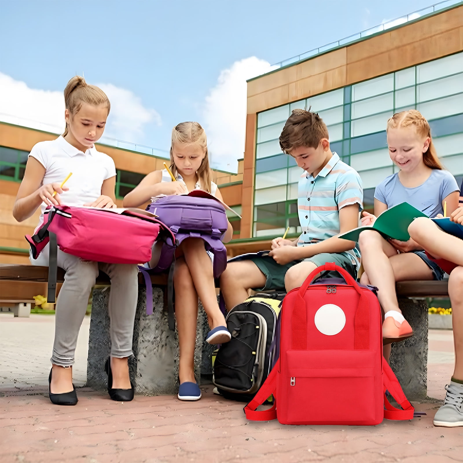 Werulen Mochilas geniales mochilas de cuero de mano para niños menores de $1 tutoría mochilas ligeras mochilas para niños y niñas regalos mochilas para estudiantes de primaria
