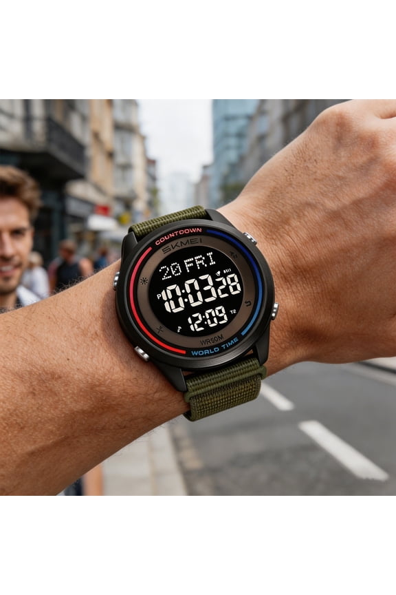 Multifunctional Waterproof Digital Student Watch, Daily Outdoor Sports Study Timekeeping Alarm, Digital Watch, Sports Watch, Student Timepiece