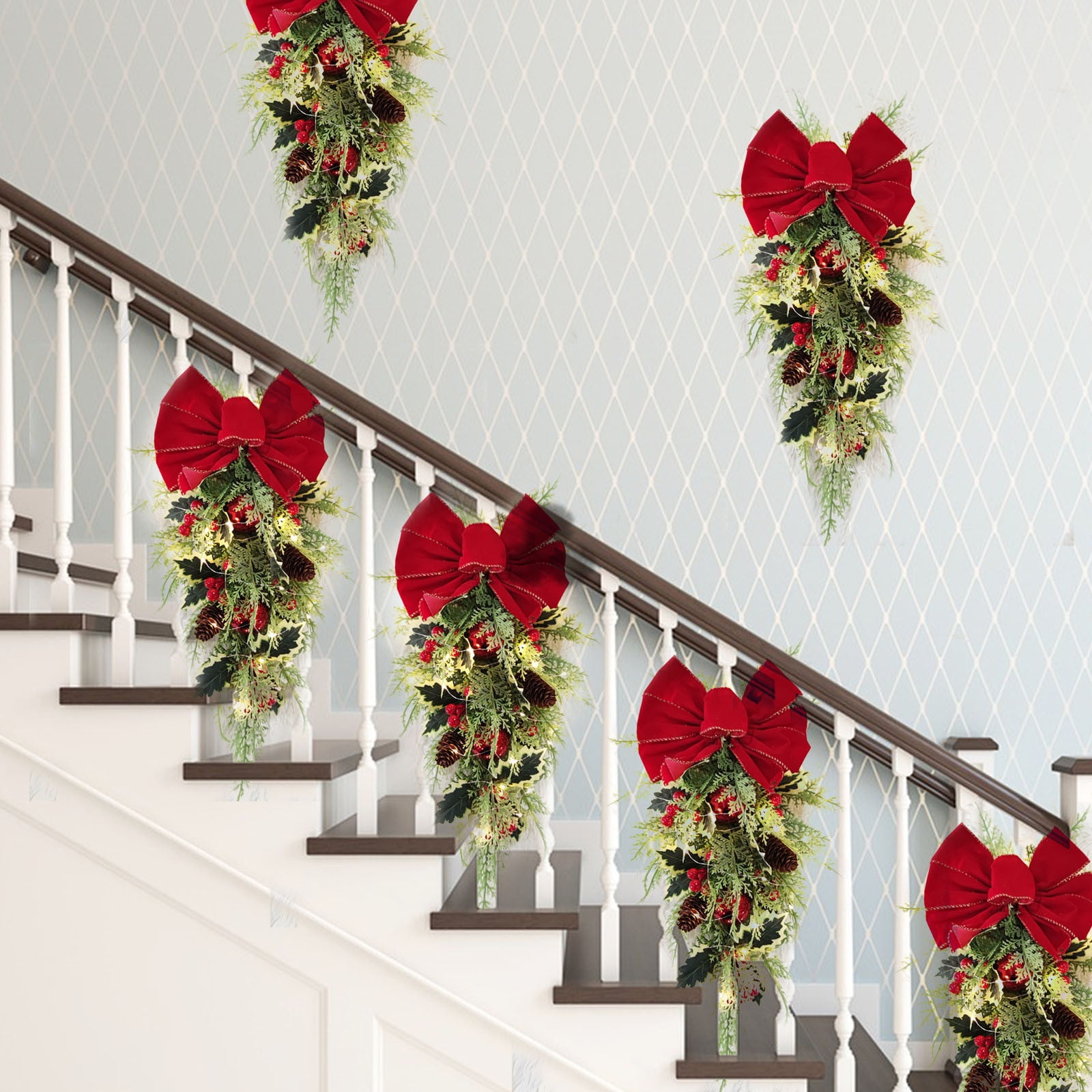 Werulen Outdoor Christmas Decorations 2024 Prime Day Deals 1pc Garland