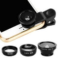 thumbnail image 1 of Werulen Phone Camera Lens Kit, 3 in Macro Wide Angle Fisheye Lens, Clip On Mobile Phone Lens for Android, Portable Photography Accessory for Close Up Shots, 1 of 1
