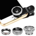 thumbnail image 1 of Werulen Phone Camera Lens Kit, 3 in Macro Wide Angle Fisheye Lens, Clip On Mobile Phone Lens for Android, Portable Photography Accessory for Close Up Shots, 1 of 1