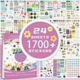 thumbnail image 1 of Werulen Planner Stickers for Organization, 1000+ Decorative Sticker Labels for Journal, Weekly Monthly Planning, Colorful Schedule Stickers for Planners, Journals, Calendars, 1 of 2