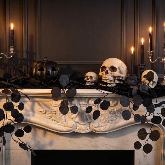 Werulen Simulated Black Rattan Flexible Vine Strip, Ceiling Stair Pipeline Cover Decoration, Artificial Vine, Wall Garland, Indoor Foliage