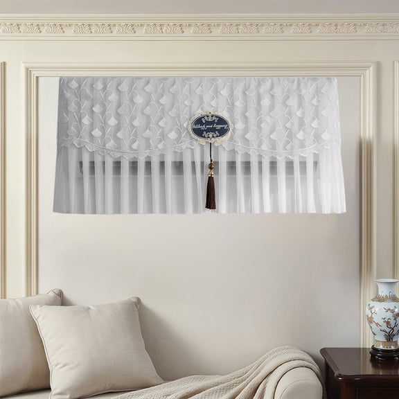 Werulen Smooth All Inclusive Washable Ac Outer Wrap, Home Bedroom Office Wall Mount Unit Continuous Operation Protection, Air Conditioner Shield, Indoor Dust Cover, Ac Protective Sleeve