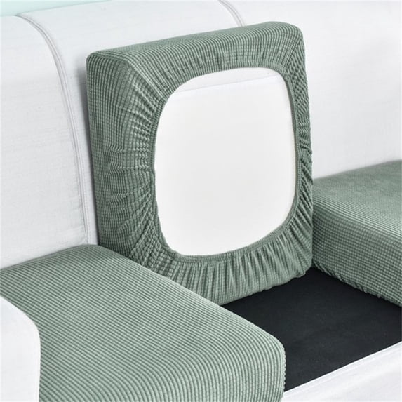 Werulen Sofa Seat Cover Tightly Wrapped Elastic Protection, Couch Cushion Slipcover for Living Room Furniture, Non-Slip Stretch Sofa Protector for Stains Pets, Reversible Polyester Fiber Sofa Cover